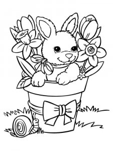 hares coloring page - picture 2