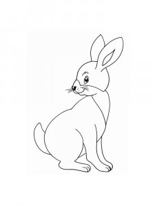hares coloring page - picture 23