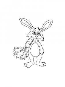 hares coloring page - picture 28