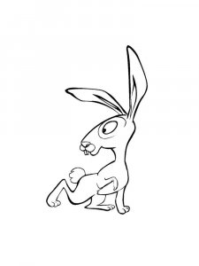 hares coloring page - picture 30