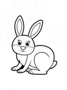 hares coloring page - picture 33
