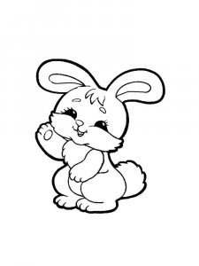 hares coloring page - picture 36