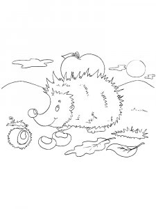 Hedgehog Coloring Pages 27