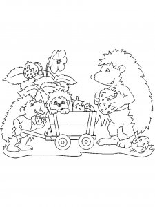 Hedgehog Coloring Pages 32