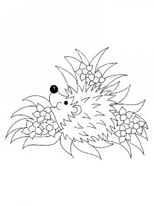 Hedgehog Coloring Pages 37