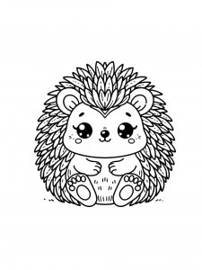 Hedgehog Coloring Pages 43