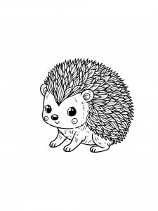 Hedgehog Coloring Pages 46