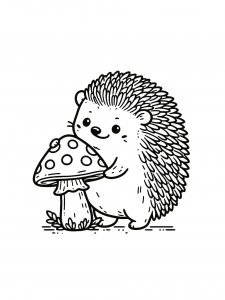 Hedgehog Coloring Pages 49