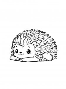 Hedgehog Coloring Pages 51