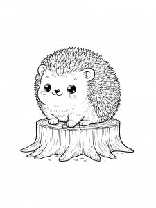 Hedgehog Coloring Pages 55