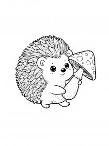 Hedgehog Coloring Pages 58