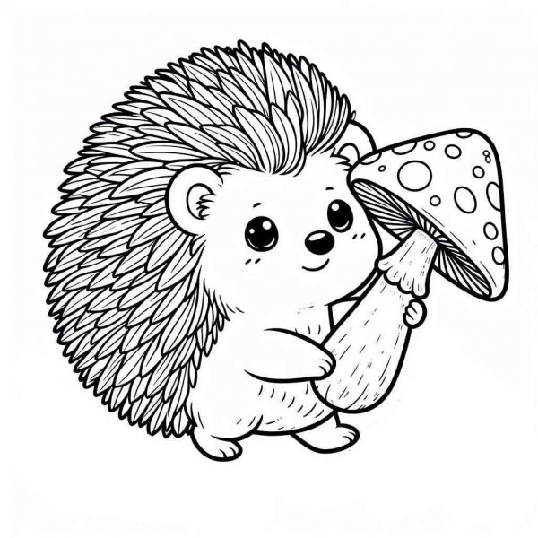 Hedgehog coloring pages