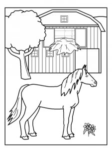 Horse Coloring Pages 54