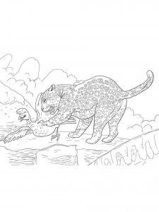 Jaguar coloring page - picture 10