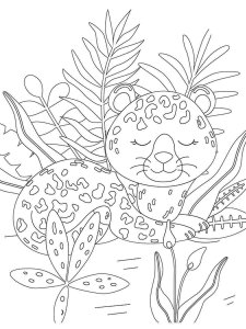 Jaguar coloring page - picture 14