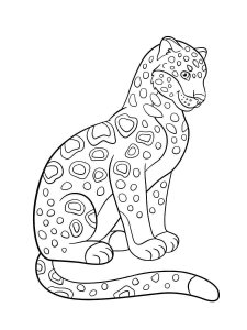 Jaguar coloring page - picture 8
