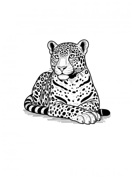 Jaguar coloring pages