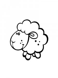 Lamb Coloring Pages 23