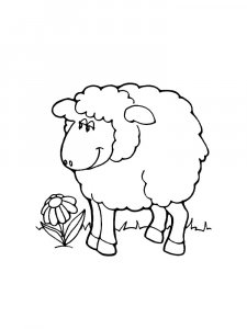 Lamb Coloring Pages 27