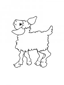Lamb Coloring Pages 28