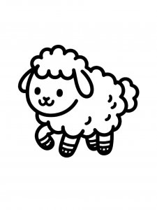 Lamb Coloring Pages 30