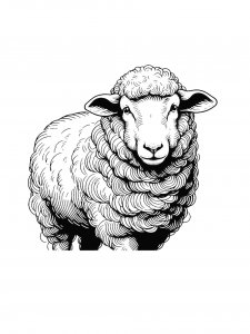 Lamb Coloring Pages 33