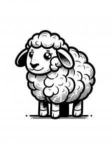 Lamb Coloring Pages 39