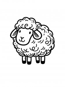 Lamb Coloring Pages 42