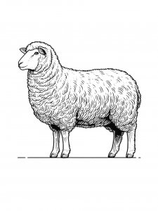 Lamb Coloring Pages 45