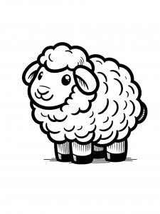 Lamb Coloring Pages 47
