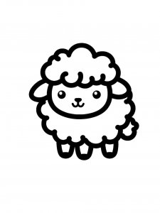 Lamb Coloring Pages 49