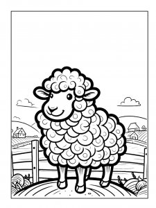 Lamb Coloring Pages 50