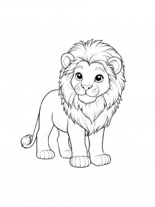 Lion Coloring Pages 54