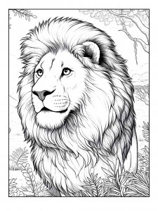 Lion Coloring Pages 55