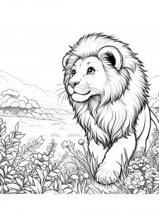 Lion Coloring Pages 56