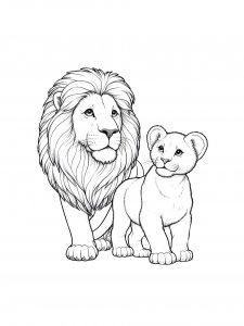Lion Coloring Pages 59