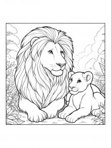 Lion Coloring Pages 61