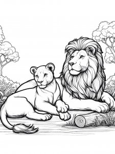 Lion Coloring Pages 65
