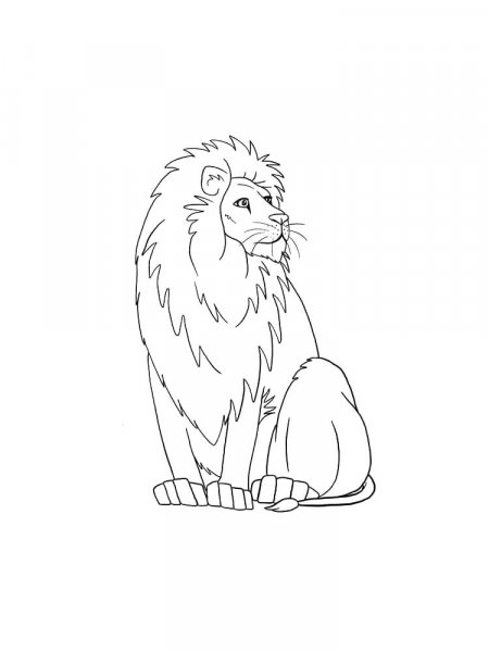 Lion coloring pages - Free printable