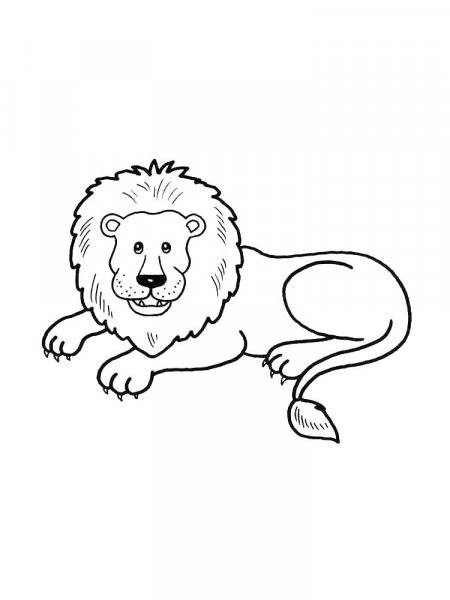 Lion coloring pages - Free printable
