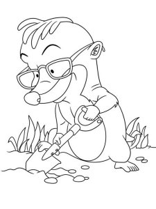 Mole coloring page - picture 1