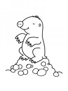 Mole coloring page - picture 14
