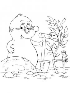 Mole coloring page - picture 18