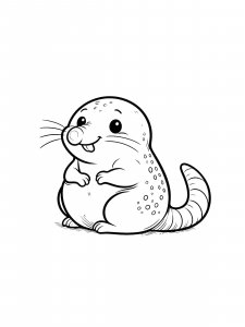 Mole Coloring Pages 24