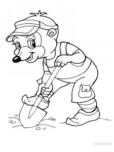 Mole coloring page - picture 7