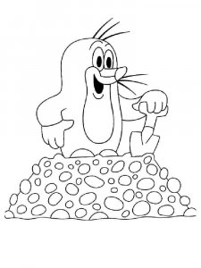 Mole coloring page - picture 9