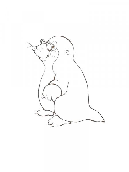 Mole coloring pages