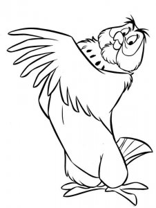 Owl coloring page - picture 11
