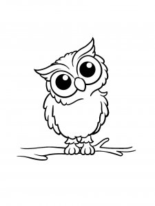 Coloring Pages Animals Owl 26