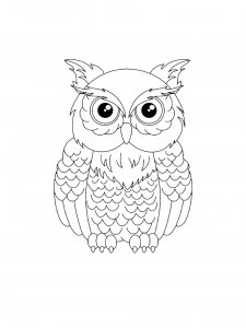 Coloring Pages Animals Owl 32
